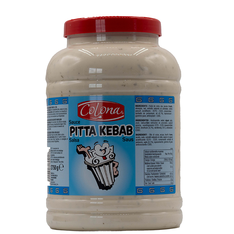 SAUCE-PITTA-KEBAB-2750-G-PET-COLONA SAUCE PITTA KEBAB 2750 G PET COLONA