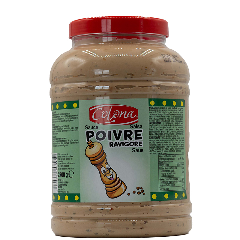 SAUCE-RAVIGORE-POIVRE-2700-G-COLONA SAUCE RAVIGORE POIVRE 2700 G COLONA