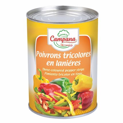 Poivron tricolore conserve - grossiste alimentaire
