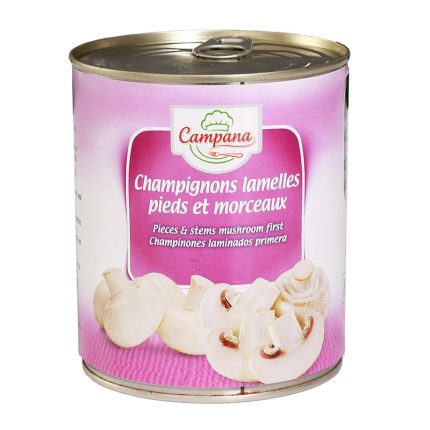 Champignon émincé conserve 5 Kg - format professionnel