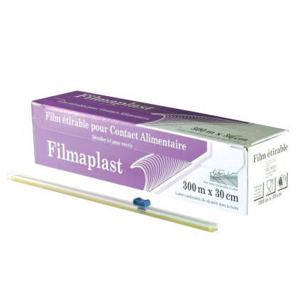 Film alimentaire boîte distributrice 300m x 0.30 avec zip - 6 pièces
